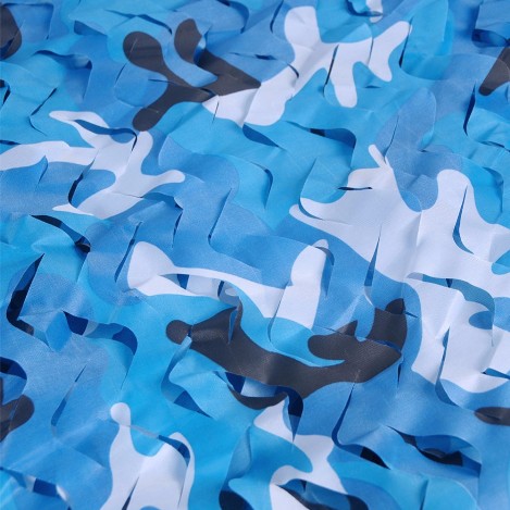 Vente de filets de camouflage bleu sur-mesure toutes dimensions