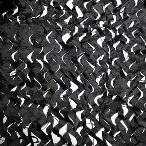 Vente de filets de camouflage noir sur-mesure toutes dimensions